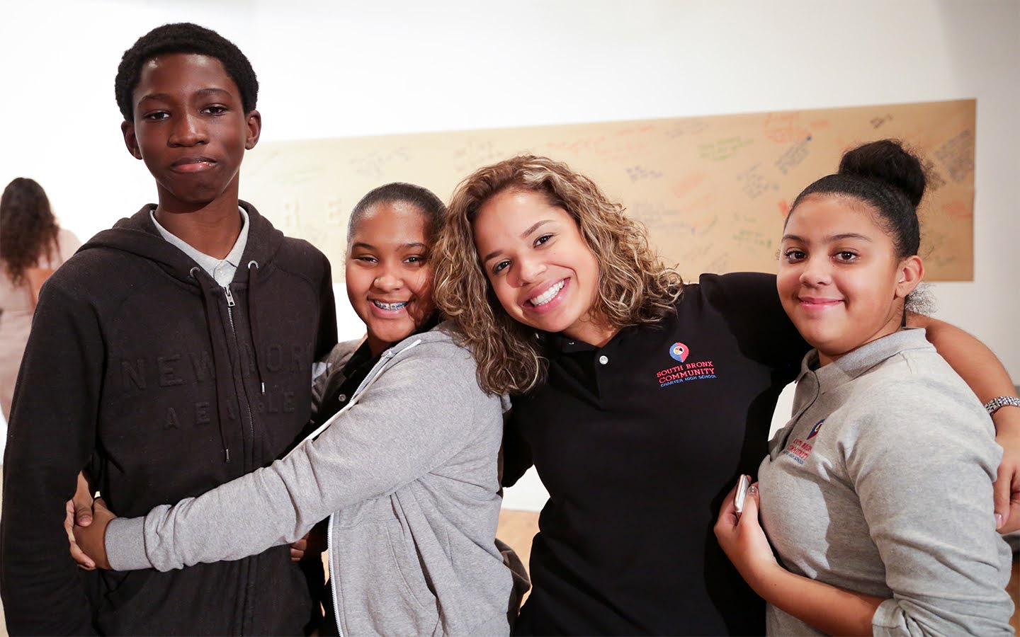 South Bronx Community Charter High School students.