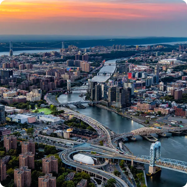 Bronx aerial view.